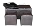 Kitchen & Housewares : Global Distinctions Buy-One-Get-Two-Free Double Storage Ottoman, Brown