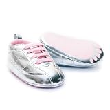 Trumpette Baby Tracks Shoes - Silver/Pink, 6-12 Months