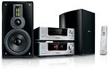 Philips MCD 909 DVD Kompaktanlage (UKW-/MW-Tuner, 300 Watt, HDMI, DivX-zertifiziert, USB 2.0) silber/schwarz