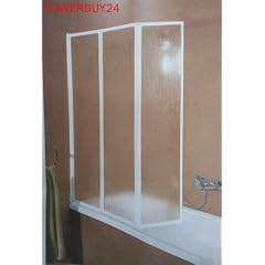 Faltwand 3-teilig Badewannenfaltwand Badewannenaufsatz Duschwand Badewannenfaltwandwand