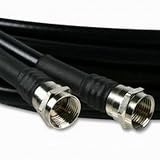 RG59/U 75 Ohm F Type Plug to Plug Satellite Coaxial Cable - 2.5 Metres