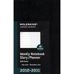 Moleskine 2011 18 Month Weekly Notebook: Black Soft Cover Pocket (Moleskine Legendary Notebooks (Calendars))