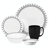 Corelle Livingware City Block 30-Piece Dinnerware Set, Service for 6