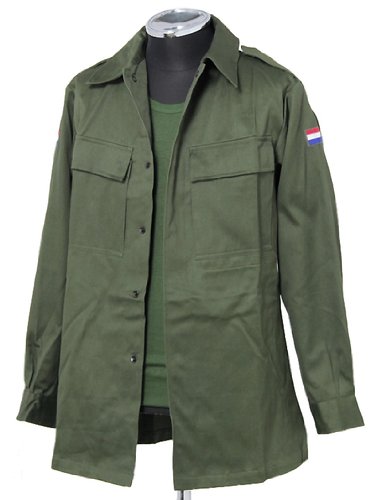 オランダ軍ＯＤ．ファティーグシャツ（新品、ミリタリー）