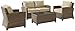 Crosley Furniture Bradenton 4-Piece Outdoor Wicker Conversation Set with Cushions - Sand