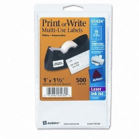 Multi-Use Labels- 1x1.5"(3 Packs) by Avery