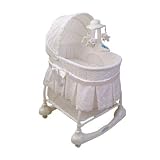 Kolcraft Cuddle 'n Care Rocking Bassinet with Light Vibes Mobile, Creampuff