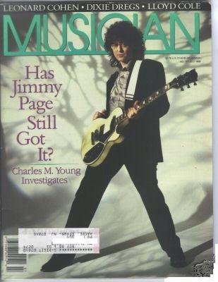 MUSICIAN Magazine July 1988 Jimmy Page cover, Leonard Cohen