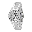 Accu2 By Accurist A2-24276 Transparent Plastic Chronograph Bracelet Watch With Black Bezel