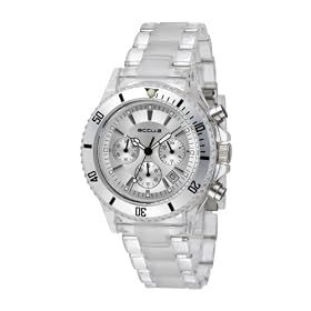 Accu2 By Accurist A2-24276 Transparent Plastic Bracelet Watch with Silver Face
