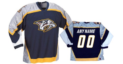 Buy ANYNAME #00 Nashville Predators CCM 550 Series Replica NHL Hockey Jersey (NHLPA Certified Custom...