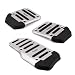 HDE (TM) Silver and Black Race Style Pedal Cover Kit for... HDE (TM) Silver and Black Race Style Pedal Cover Kit for...