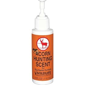 Click here to buy Wildlife Research 535 Acorn Hunting Scent, 4 Fluid Ounces.