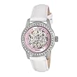 AK Anne Klein Women's 109127PKWT Automatic Swarovski Crystal Accented Silver-Tone Watch