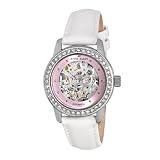 AK Anne Klein Women's 109127PKWT Automatic Swarovski Crystal Accented Silver-Tone Watch