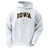 Nike Iowa Hawkeyes White Classic Logo Hoody Sweatshirt