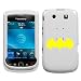 BLACKBERRY TORCH 9800 YELLOW BATMAN SYMBOL ON A WHITE HARD CASE COVER