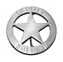 Deputy-Sheriff Star Belt Buckle Western Cowboy Rodeo