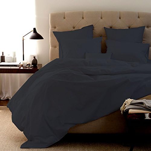 100% Egyptian cotton Duvet Set 600 Thread Count Solid Created King, Elephant Grey By Fantasy Nap