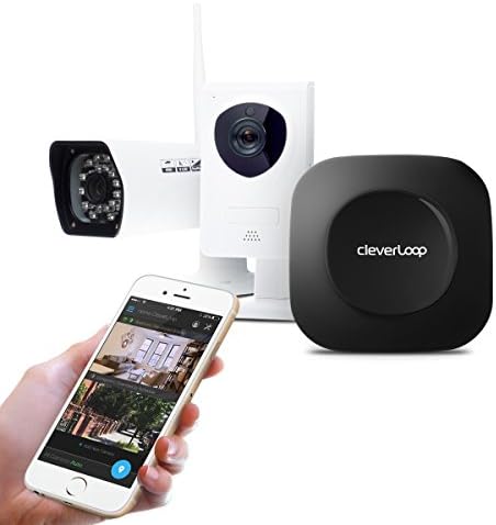 CleverLoop smart Wi-Fi security camera system with Base, 1 indoor +1 outdoor Wi-Fi security camera, night vision, security app, no monthly fees - Home &amp; Office Security Protection