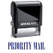 PRIORITY MAIL Blue Stock Self-Inking Rubber Stamp