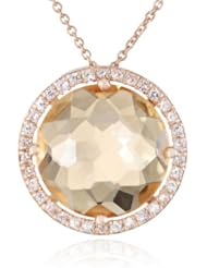 Kalan by Suzanne Kalan Round Champagne Topaz Necklace
