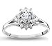 April-Cubic Zirconia' Mother's Day Diamond Ring in 14k White Gold (H/I1-I2, 1/5 ct. tw.)