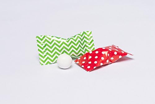 Adorable Green Chevron and Red Polka Dot Christmas Mix Chocolate Mint Candy Party Favors