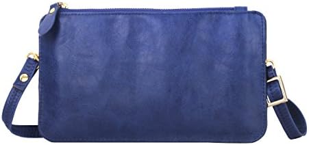 New Ultra Slim horizontal iphone 7 plus pouch bag for woman multi-function cross body handbag small cultch bag from Bosam-Blue