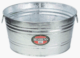 9QT HOT DIPPED OVAL TUB (Behrens 000-OV)