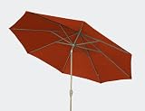 Sun Comfort Easy Turn 3m terra/grau Gestell:grau, Poly:terra