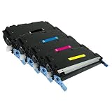 HP Q6470A, Q6471A, Q6472A, Q6473A Compatible Remanufactured Combo Pack for Color LaserJet 3600 Series Printers - 1 Black, 1 Cyan, 1 Magenta, 1 Yellow Toner Cartridges