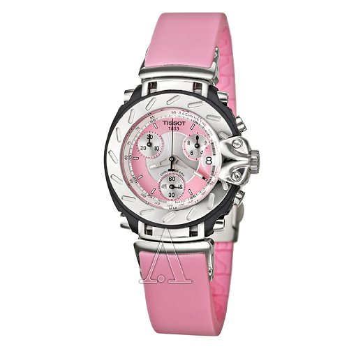 Tissot Women's T0112171733100 T-Sport T-Race Pink Rubber Watch