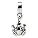 Sterling Silver Reflections Frog Dangle Bead