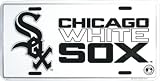 Chicago White Sox Classic Metal Auto Tag Embossed