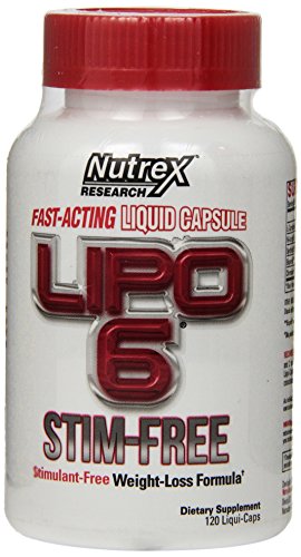 Nutrex Research Lipo-6 Stim-Free, 120 Count