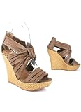 41Ylhke9AvL. SL160  Pleated Leatherette Strap Wedge