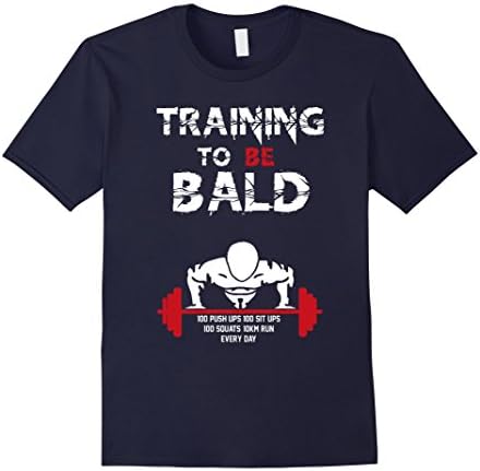 OPM Training to be bald T-Shirt - Male Medium - Navy