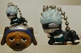Naruto Keychain Figure with Bell Kakashi Pakkun