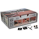 DeckWise Ipe Clip - Extreme KD Fastener System - 1/4" Spacing - Brown CLIPS - for Kiln Dried Decking - 175 pcs for 100 Sq. Ft. of Decking - (Includes 8 x 2" Stainless Steel Screws)