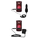 Essential Kit for the Motorola MOTORAZR2 V9 - includes Car and Wall Charger with Rapid Charge Technology - Gomadic Brand w/ TipExchange Technology