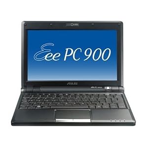 Asus Eee PC 900A-BF 22,6 cm (8,9 Zoll) WVGA Netbook (Intel Atom N270 1,6GHz, 1GB RAM, 8GB SSD, Linux) schwarz