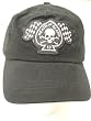 Lucky 13 Death Glory Cap Ace of Spades Skull Checkered Flag Cap