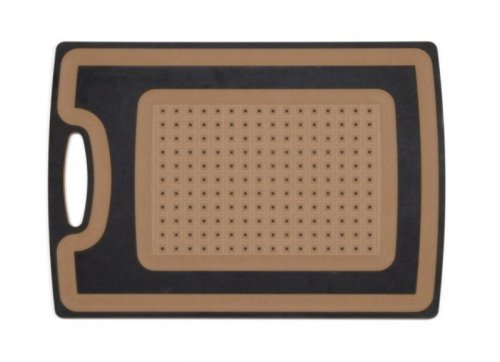 Epicurean Cutting Surfaces 15-by-10-Inch Carving Board, Slate/ Nutmeg