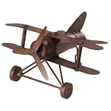 Wilco Imports  Metal Decorative Bi Plane Decor