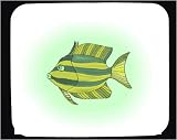 Decorated Mouse Pad with green, sea, ocean, fish