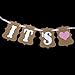 Oarkive IT is A Girl Love Heart Paper Party Decoration Bunting Garland Banner