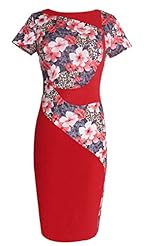 General Print Vintage Sleeveless Cocktail Bodycon Dress/Evening Dress/Bridesmaid Dress/Wedding Party Dress 