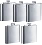 6 oz. Stainless Steel Hip Flask (Pkg. of 5)