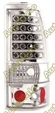 99-02 CHEVY SILVERADO FLEETSIDE // 99-03 GMC SIERRA ALTEZZA TAIL LIGHTS - CHROME - LED - KS